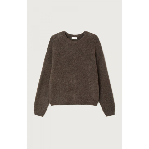 Pull Femme American Vintage NENYBAY Marron Cloane Vannes NEN18CH25