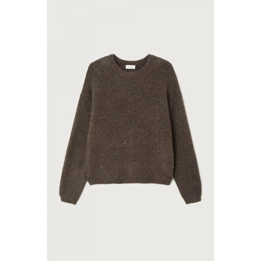 Pull Femme American Vintage NENYBAY Marron Cloane Vannes NEN18CH25