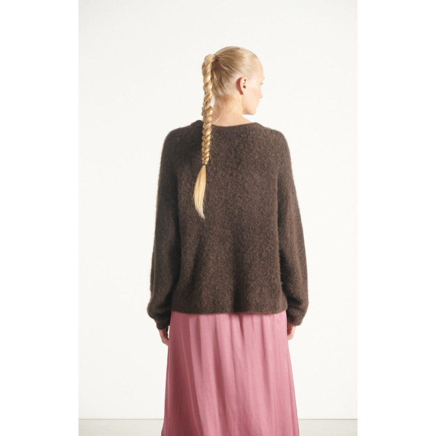 Pull Femme American Vintage NENYBAY Marron Cloane Vannes NEN18CH25