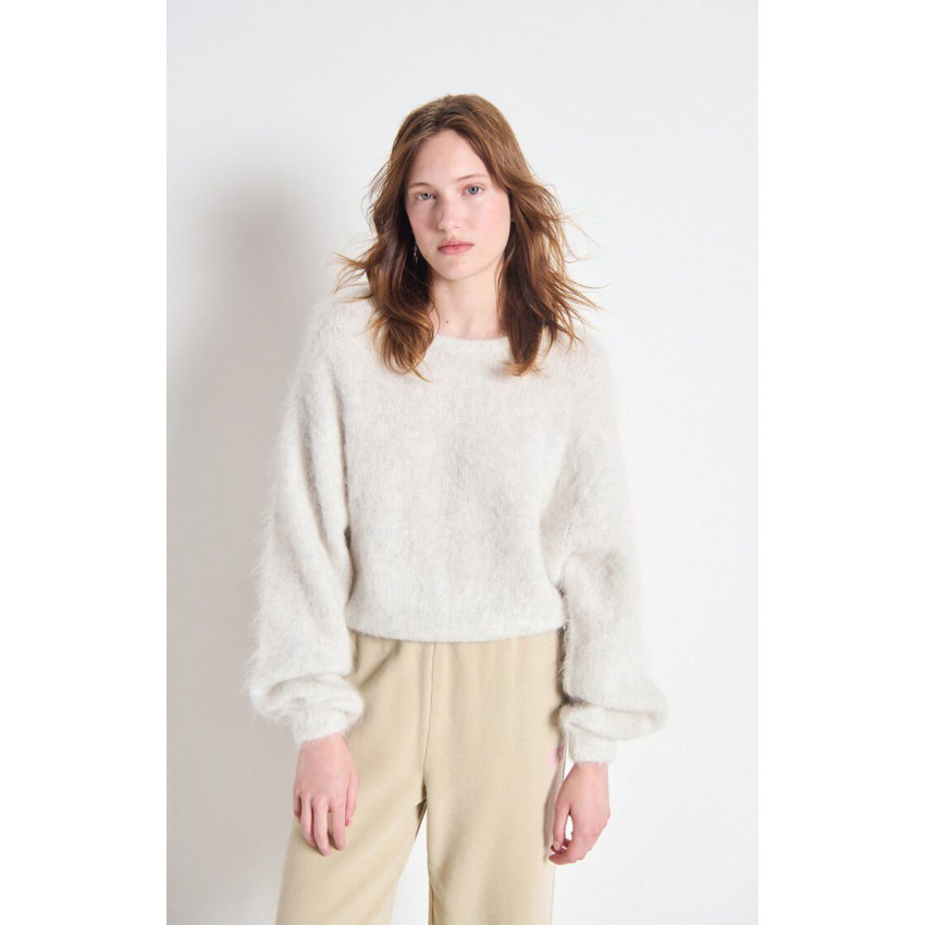 Pull Femme American Vintage NIBY Gris Cloane Vannes NIB18AH25