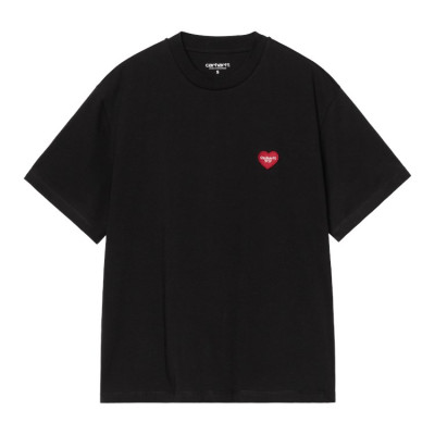 T-shirt Femme Carhartt Wip HEART PATCH Noir Cloane Vannes I032318