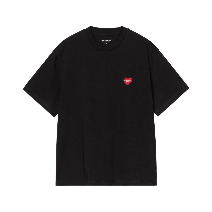 T-shirt Femme Carhartt Wip HEART PATCH Noir Cloane Vannes I032318