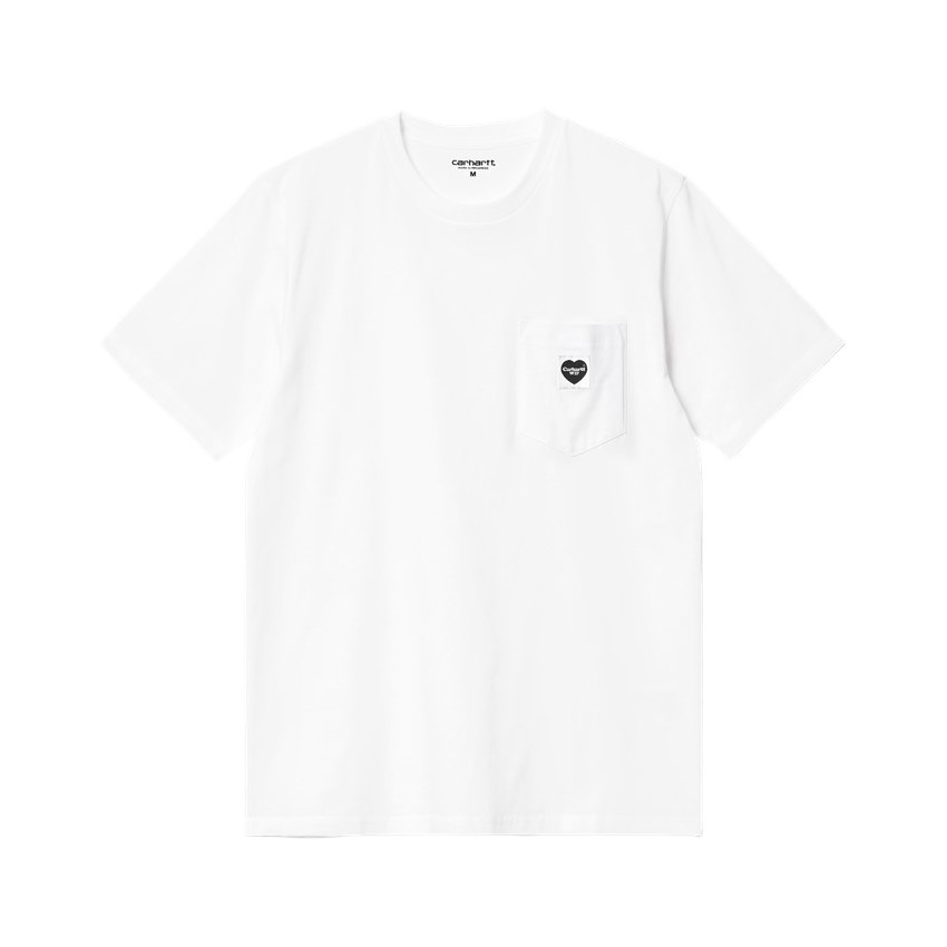 T-Shirt Homme Carhartt Wip POCKET HEART Blanc Cloane Vannes I032128