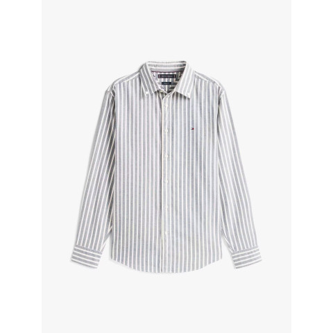 Chemise Homme Tommy Hilfiger FLANNEL STRIPE Bleu Marine Cloane Vannes MW0MW40471 0A4