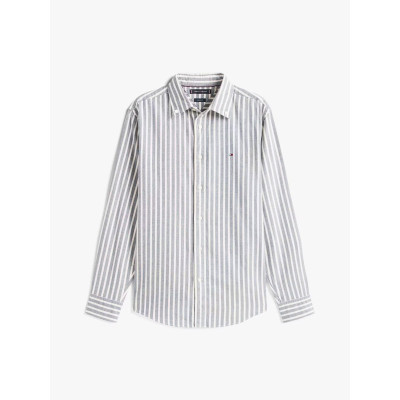 Chemise Homme Tommy Hilfiger FLANNEL STRIPE Bleu Marine Cloane Vannes MW0MW40471 0A4