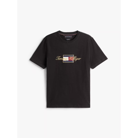T-Shirt Tommy Hilfiger Homme ICON GOLD Noir Cloane Vannes MW0MW41500