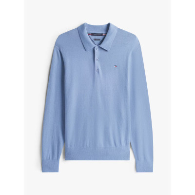 Pull Tommy Hilfiger Homme PIMA Bleu Cloane Vannes MW0MW36519 C2B