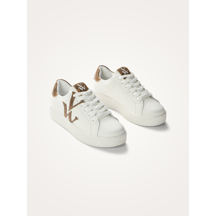 Baskets Vanessa Wu Femme LOU Blanc Cloane Vannes BK2765