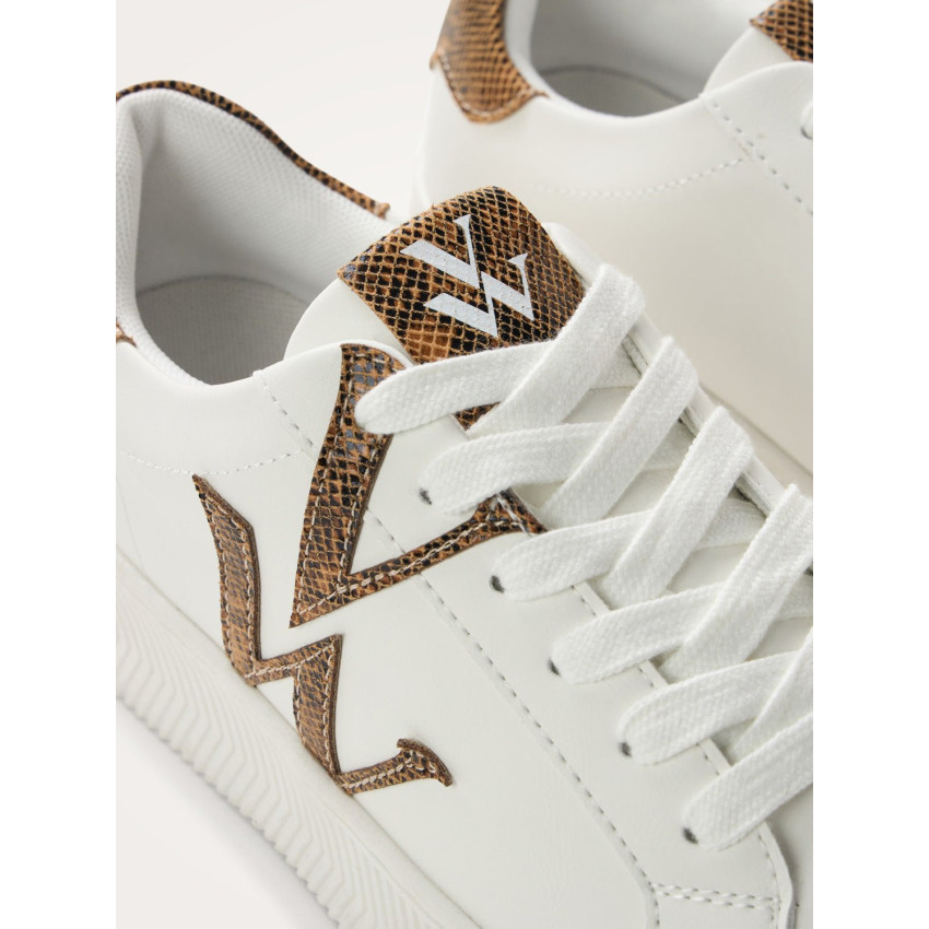 Baskets Vanessa Wu Femme LOU Blanc Cloane Vannes BK2765