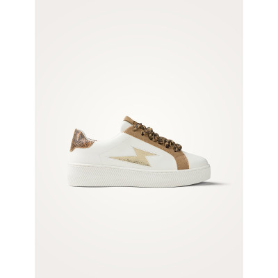 Baskets Femme Vanessa Wu MILIE Blanc Cloane Vannes BK2761