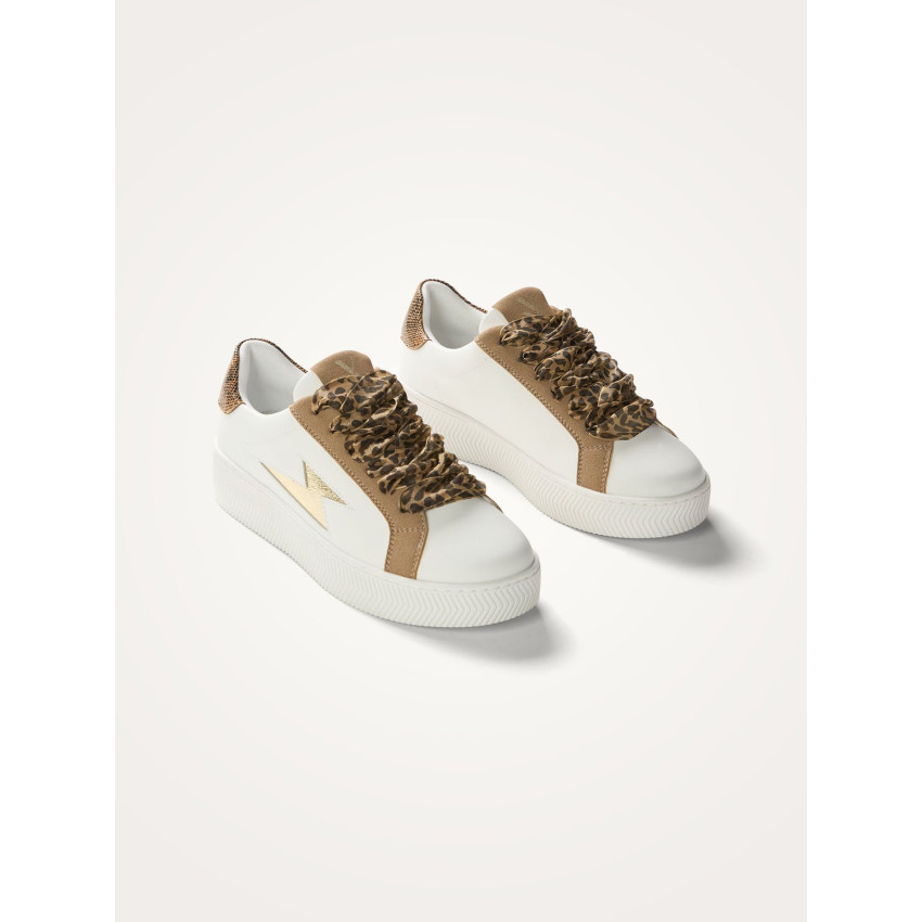 Baskets Femme Vanessa Wu MILIE Blanc Cloane Vannes BK2761