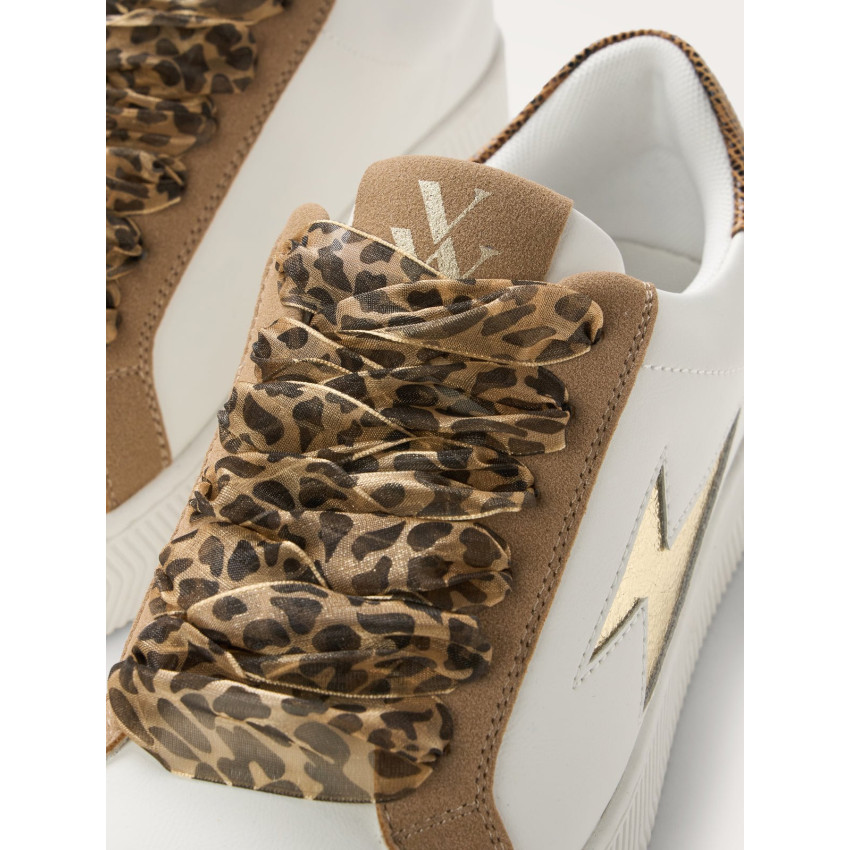 Baskets Femme Vanessa Wu MILIE Blanc Cloane Vannes BK2761