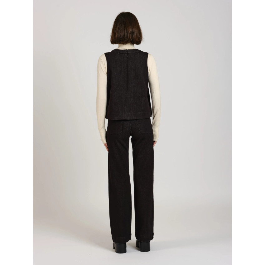 Haut Femme FAM PARIS IZA Noir Cloane Vannes