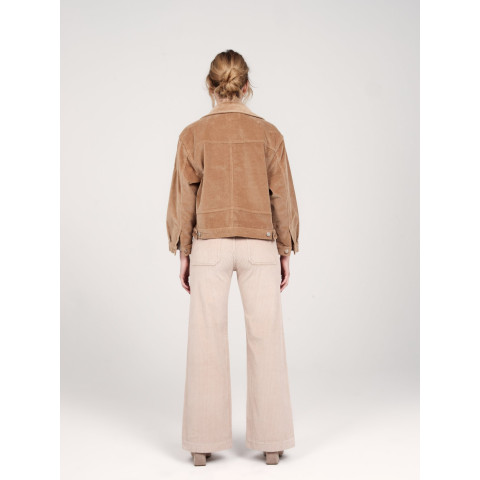 Pantalon en Velours Femme FAM PARIS FAUVE Beige Cloane Vannes