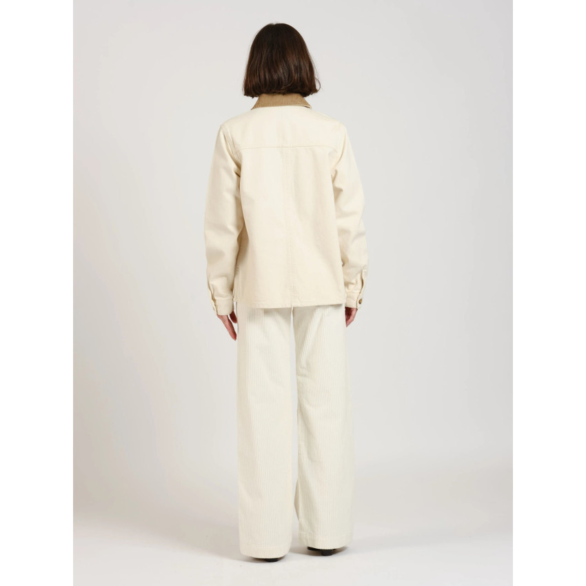 Veste en Jeans Fam Paris Femme VIVIAN Beige Cloane Vannes