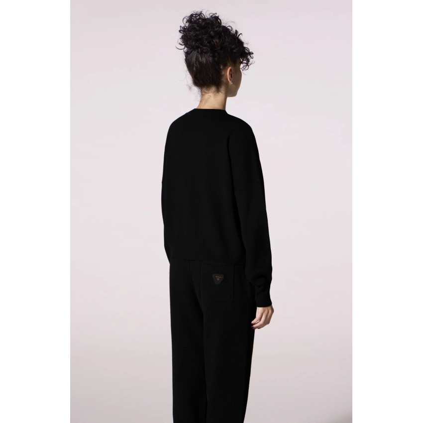 Pull Femme Gertrude NATH SCRIPT Noir Cloane Vannes