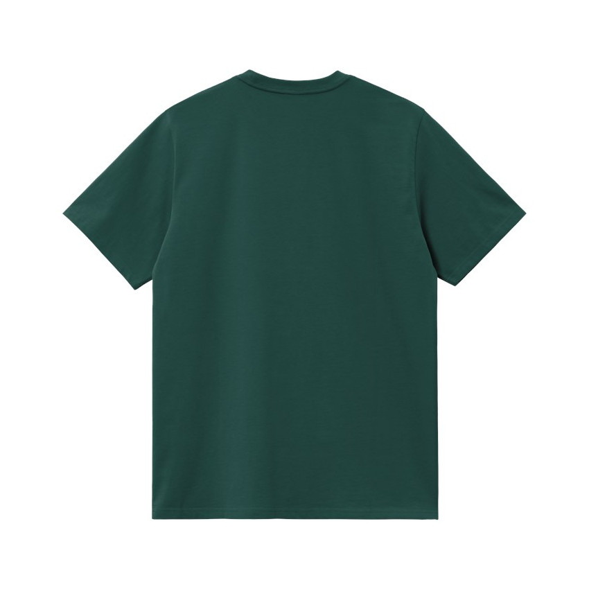 T-Shirt Homme Carhartt Wip AMERICAN SCRIPT Vert Foncé Cloane Vannes