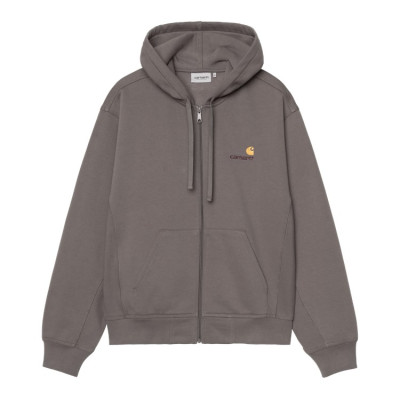 Sweat Zippé Homme Carhartt Wip AMERICAN SCRIP Gris Dark Cloane Vannes I033063 33C