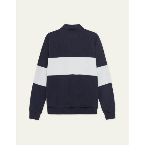 Sweat Demi Zip Homme Les Deux CORY ZIPPER RUGBY Bleu Marine Cloane Vannes 1001570 460