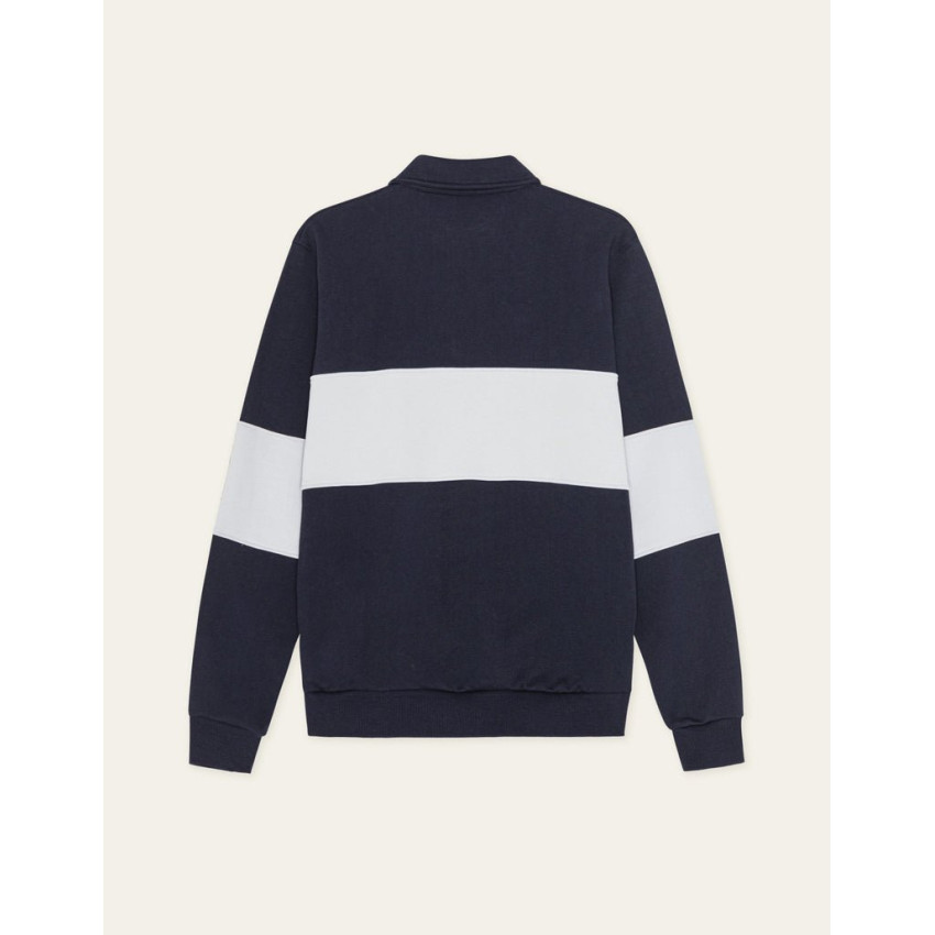 Sweat Demi Zip Homme Les Deux CORY ZIPPER RUGBY Bleu Marine Cloane Vannes 1001570 460