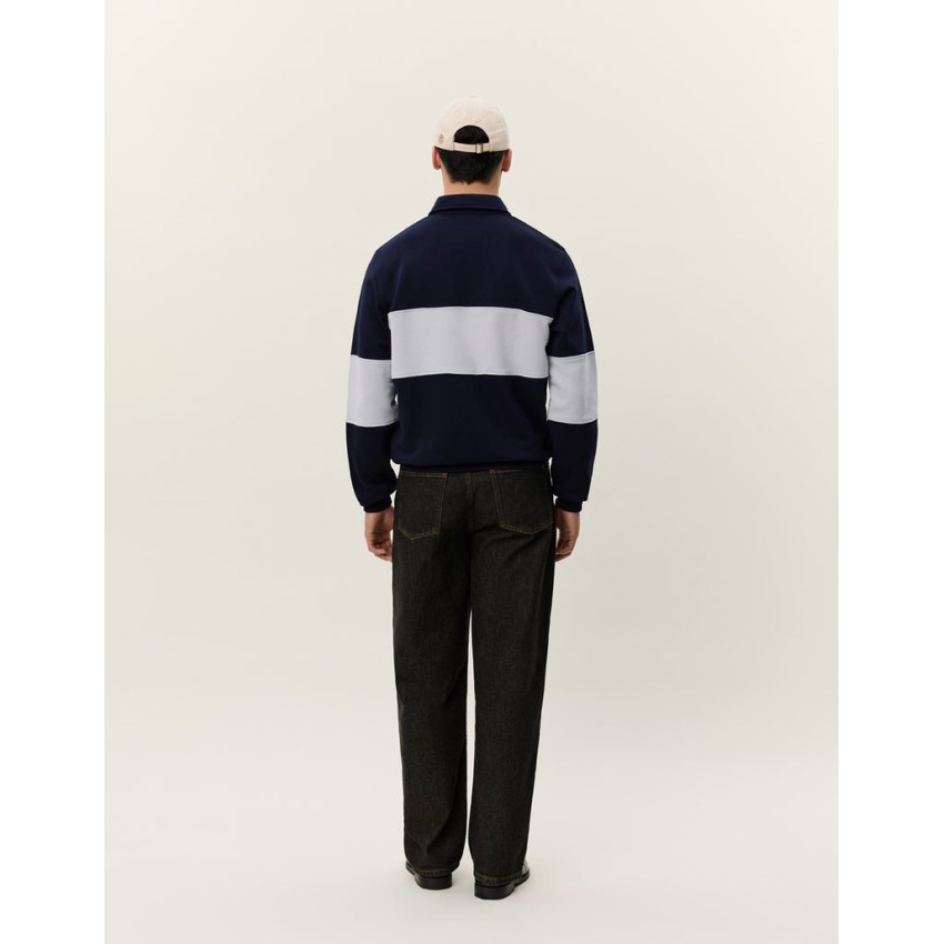 Sweat Demi Zip Homme Les Deux CORY ZIPPER RUGBY Bleu Marine Cloane Vannes 1001570 460