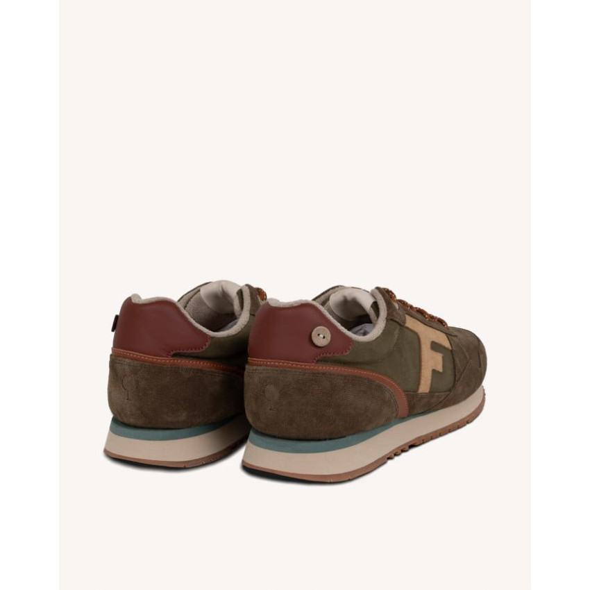 Baskets Homme Faguo ELM Kaki Cloane Vannes F25CG2104 KAK34