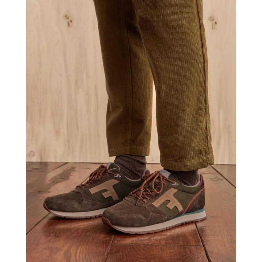 Baskets Homme Faguo ELM Kaki Cloane Vannes F25CG2104 KAK34