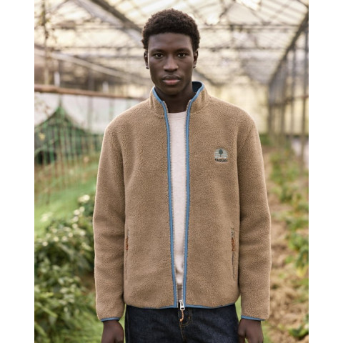 Veste Polaire Faguo Homme SENONCHE Beige Cloane Vannes F25PL0904 BEI30