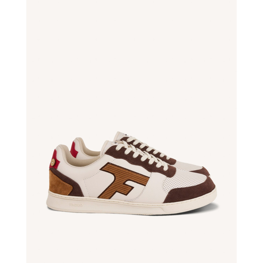 Baskets Faguo Homme HAZEL Ecru Cloane Vannes F25CG3201 ECR44