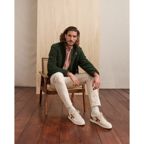 Veste Polaire Faguo Homme SENONCHE Vert foncé Cloane Vannes F25PL0904 GRE02