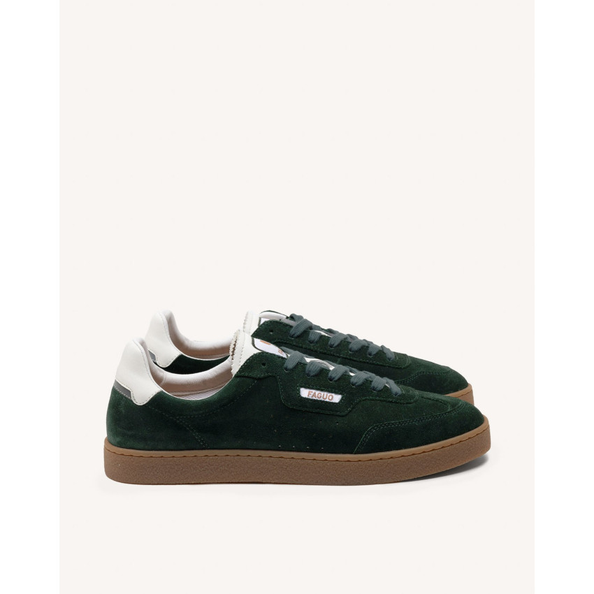 Baskets Faguo Homme LUMBO Vert Cloane Vannes F24CG0211 GRE00
