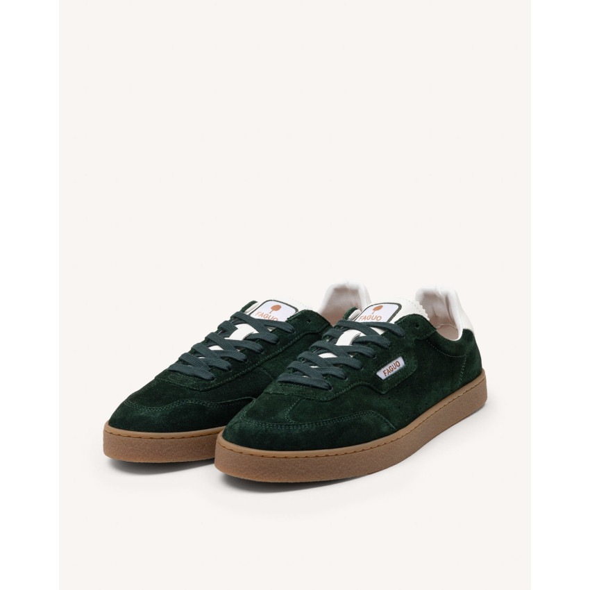 Baskets Faguo Homme LUMBO Vert Cloane Vannes F24CG0211 GRE00
