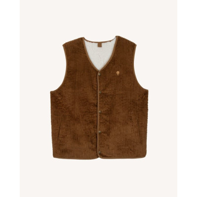 Veste sans manche réversible Faguo Homme ESTEREL Camel Cloane Vannes F25JA0101 BRO08