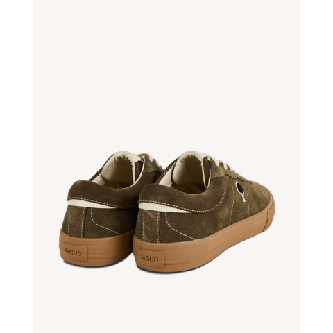 Baskets Faguo Homme NASHI Kaki Cloane Vannes F25CG0301 KAK00