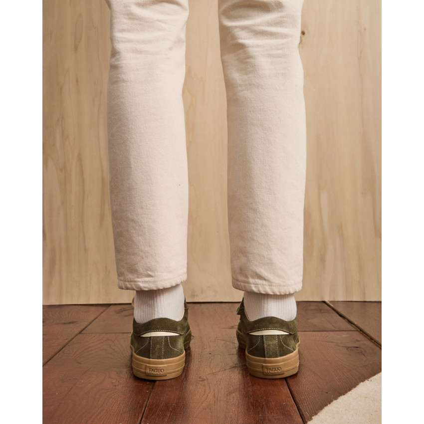 Baskets Faguo Homme NASHI Kaki Cloane Vannes F25CG0301 KAK00