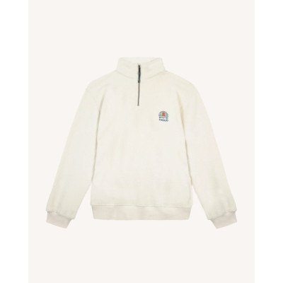 Sweat Demi-zip Polaire Homme AUBIAC écrue Cloane Vannes F24PL0901 ECR00