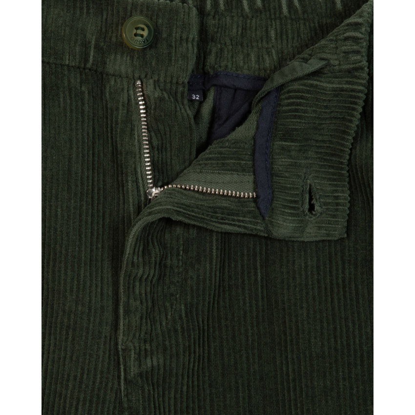 Pantalon Homme Faguo DREUILLE Vert Foncé Cloane Vannes F25PA0102 GRE02