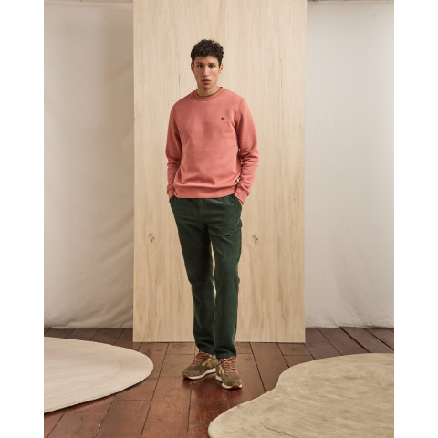 Pantalon Homme Faguo DREUILLE Vert Foncé Cloane Vannes F25PA0102 GRE02