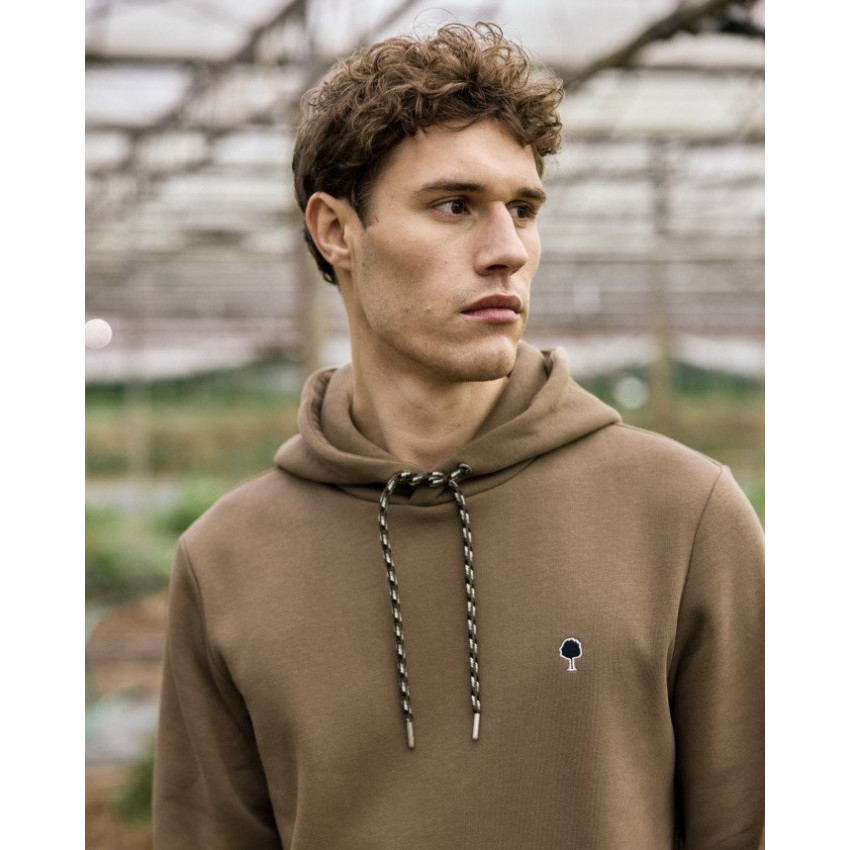 Sweat à Capuche Homme DIRAC Marron Cloane VannesF25SW0105 BRO36