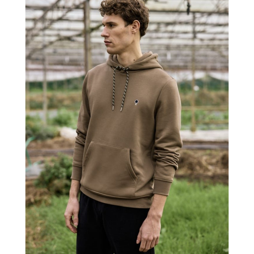 Sweat à Capuche Homme DIRAC Marron Cloane VannesF25SW0105 BRO36