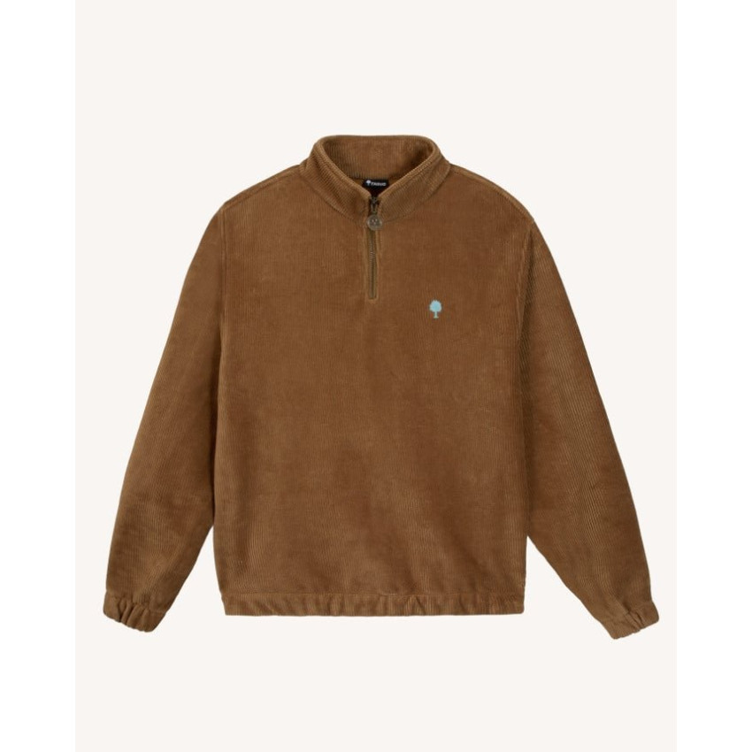 Sweat Demi-zip Homme AMBOISE Camel Cloane Vannes F25SW0103 BRO08