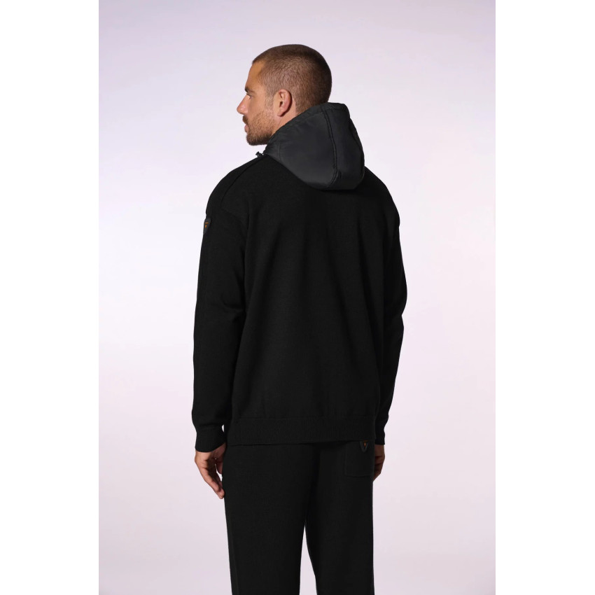 Veste Homme Bi-Matière SEBASTIEN Noir Cloane Vannes H25SEBASTIEN