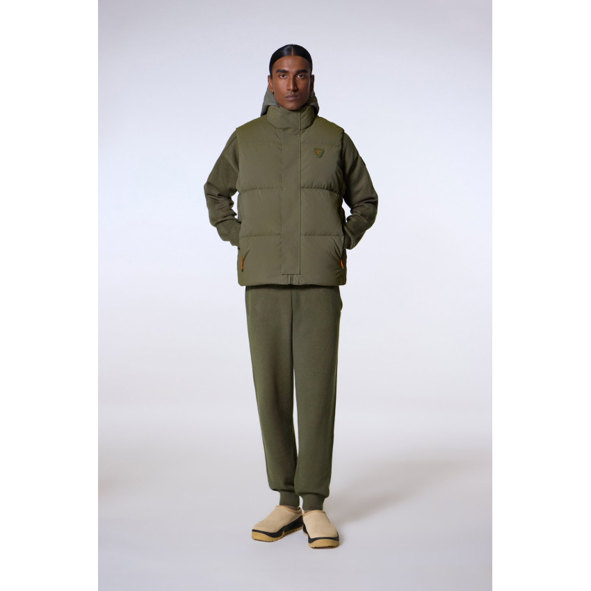 Doudoune Sans Manches CESARIO Kaki Cloane Vannes H25CESARIO