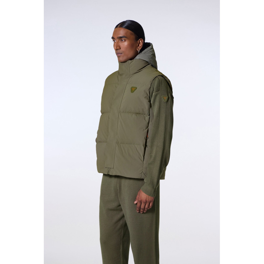 Doudoune Sans Manches CESARIO Kaki Cloane Vannes H25CESARIO