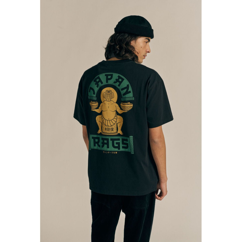 T-Shirt Japan Rags Homme MIRATA Noir Cloane Vannes 1MIRATA000000MC 0001