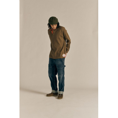 T-Shirt Manches Longues Japan Rags Homme RIKU Marron Cloane Vannes 1RIKU00000000ML 8088