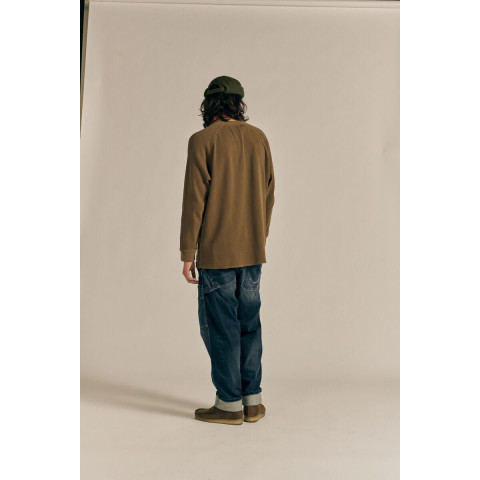 T-Shirt Manches Longues Japan Rags Homme RIKU Marron Cloane Vannes 1RIKU00000000ML 8088