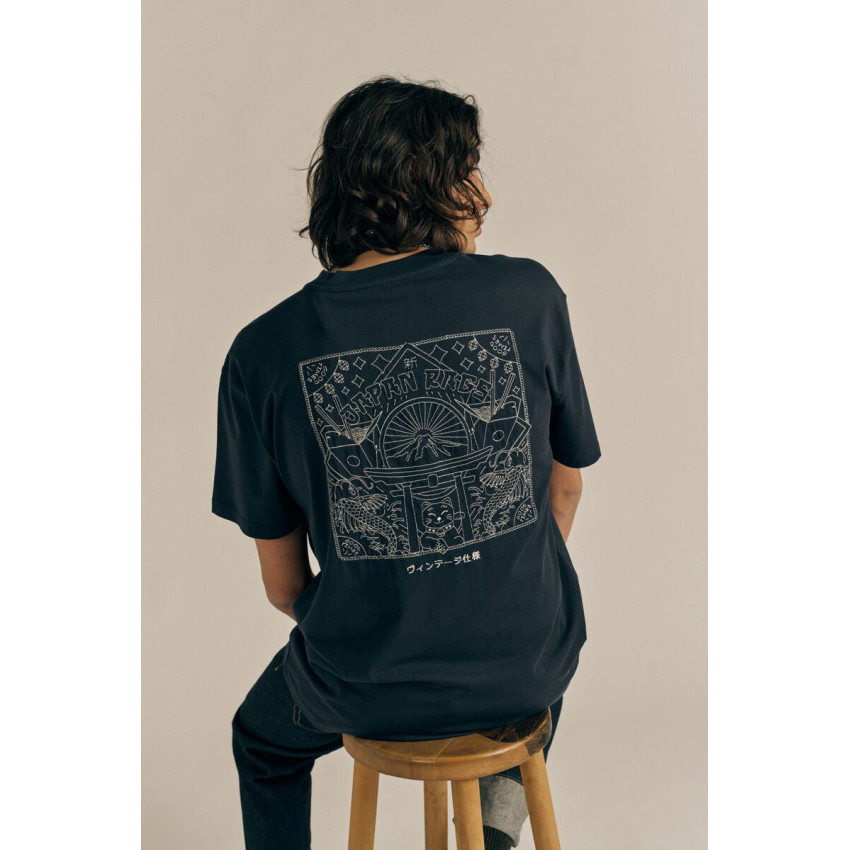 T-Shirt Homme Japan Rags YASUO Bleu Marine Cloane Vannes 1YASUO0000000MC 3015