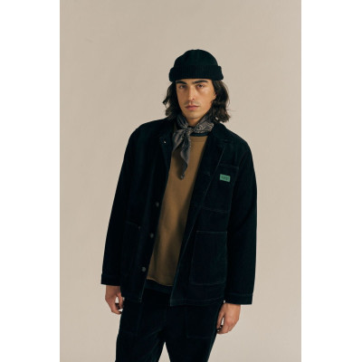 Veste en Velours Côtelée Japan Rags Homme KANE Noir Cloane Vannes 1KANE00000000ML 0001