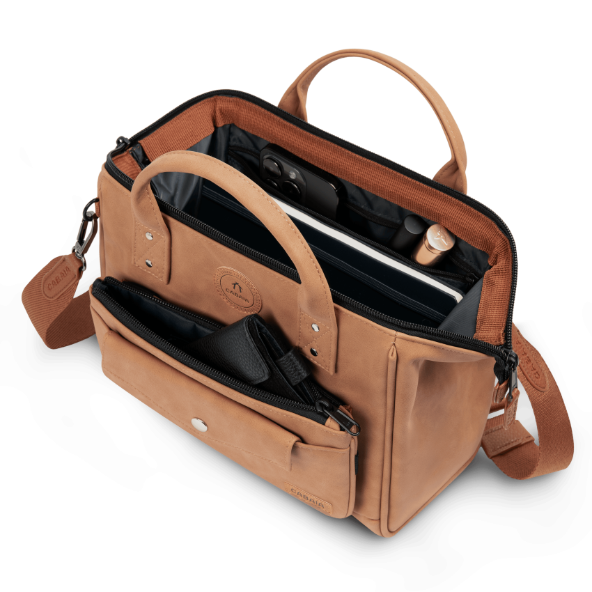 Sac à Main CABAIA CrossBody MOSCOW Medium Camel Cloane Vannes CB MOSCOW MEDIUM